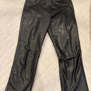 Vintage viscose leather pants